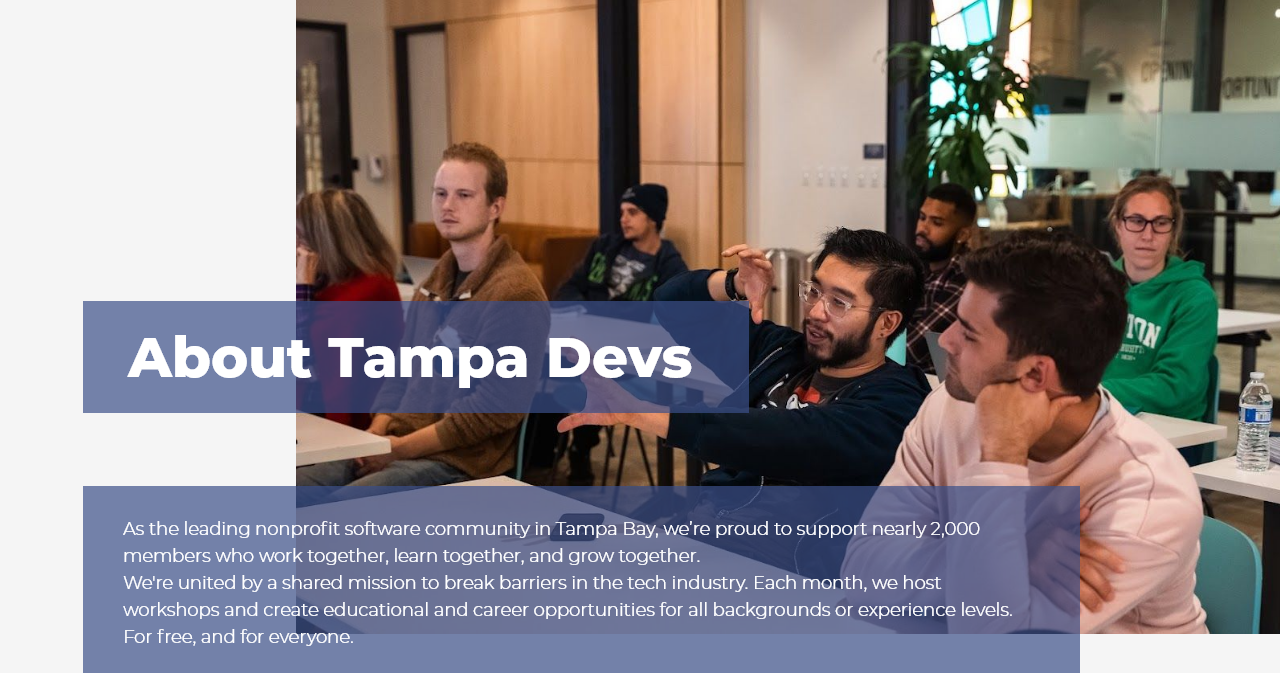 Tampa Devs about page header